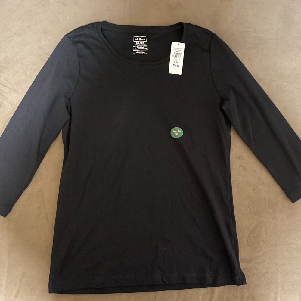 L.L. Bean S-Reg Misses item ID 500312 3/4 sleeve